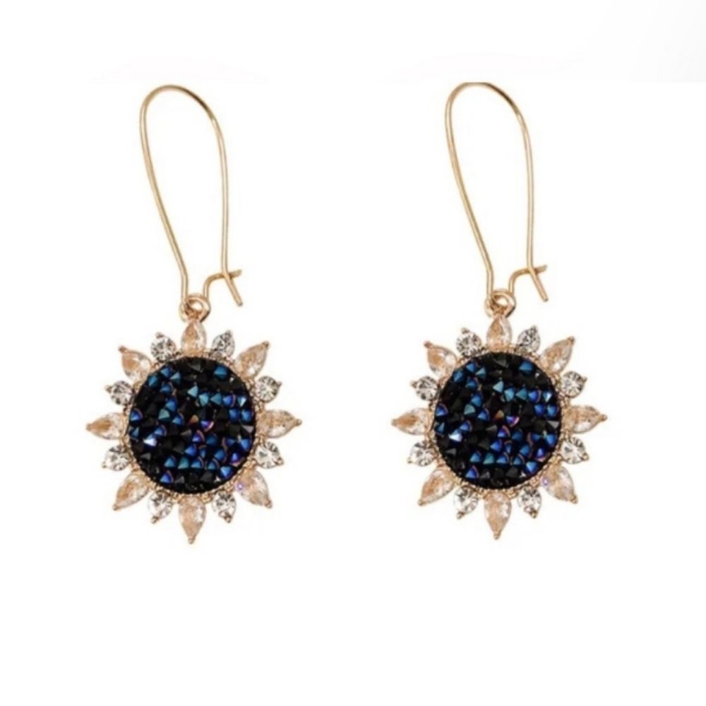 🌻 Sparkling Sunflower Earrings 🌻